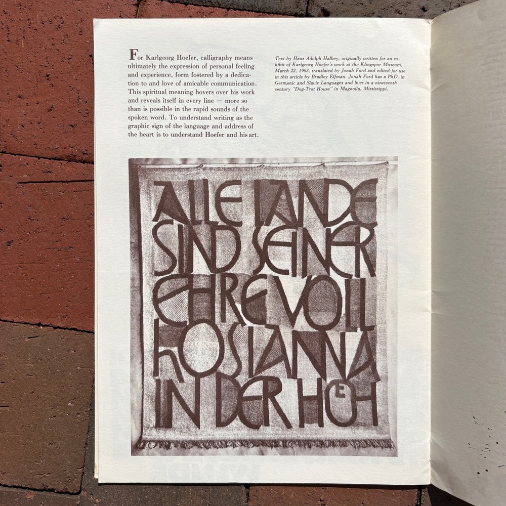1981 Calligraphy Review Lettering Art Font Graphics Hoefer Script Type Typophile - Picture 3 of 10